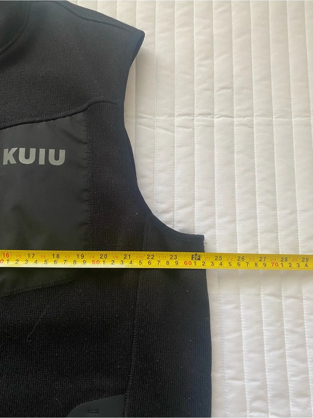 Kuiu Men's Black Base Layer High Loft Sweater Fleece Vest - Zip Front